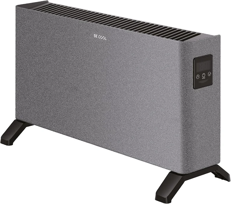 BE COOL Konvektor 2000 W mit Stoffbezug, Elektroheizung mit Thermostat 5–35 °C, 24h-Timer, ECO-, Komfort-, Frostschutz-Modus, Fenster-Offen-Erkennung, Kippschutz & Kindersicherung, BCHarold26 — Heizung Warmepumpe
