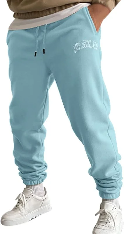 Generisch Jogginghose Herren Baumwolle Trainingshose Lang Sweathose Atmungsaktiv Freizeithose Sporthose Yogahose Leichte Fitness Hose mit Taschen — Heizkleidung