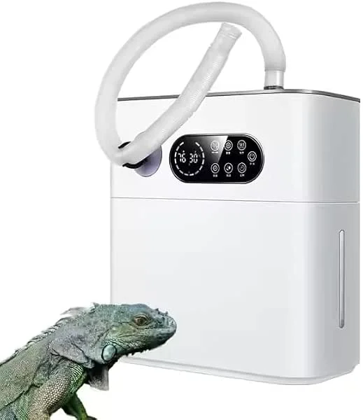 Intelligenter Reptilien-Zerstäuber, Leiser Luftbefeuchter, Luftreiniger, Vernebelungssystem Für Terrarien, Mit Abnehmbarem Schlauch Und 6, 5-Liter-Tank, Befüllung Von Oben, Für Große Räume Zu Hause