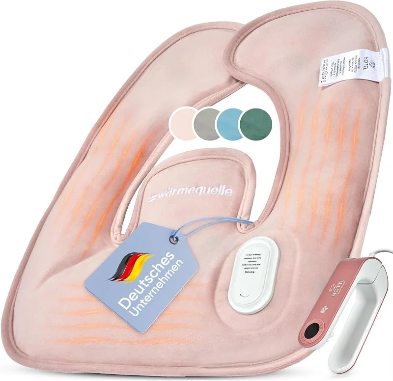 Elektrischer Nackenwärmer ohne Wasserbefüllung, Wärmeflasche für Nacken, Rücken & Schulter – schnelle Wärme auf Knopfdruck, sicher & flexibel, HOTTL (Cherry blossom pink) — Heizung Warmepumpe