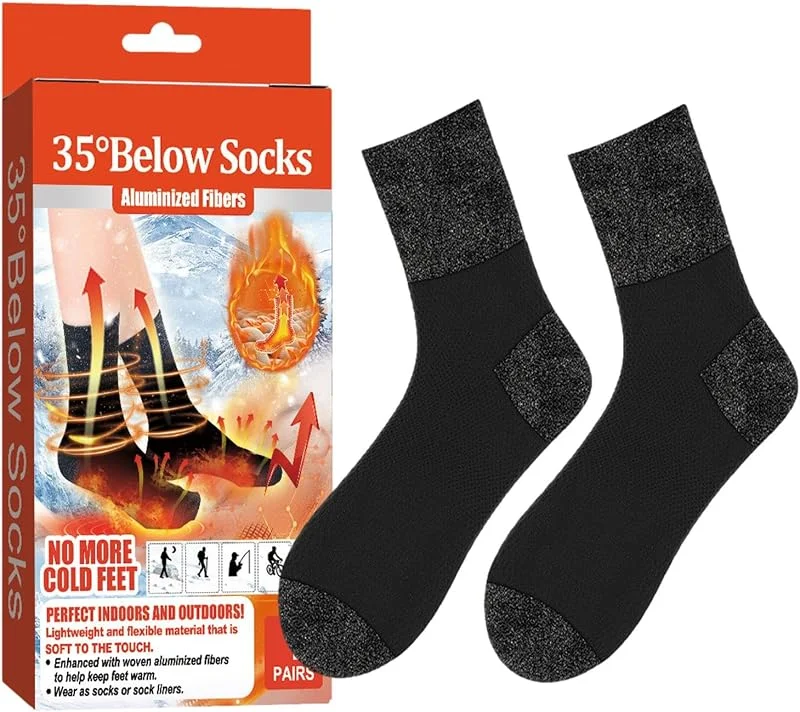 Winter Heizsocken, Beheizte Skisocken - Aluminierte Faser Thermische — Heizkleidung
