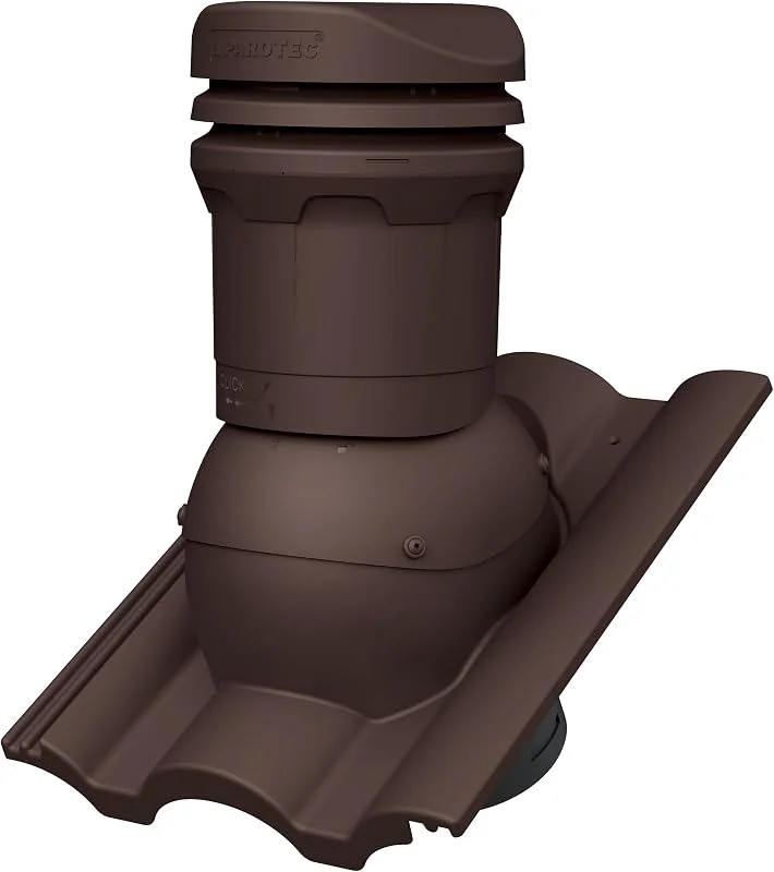 Parotec Entlüftungskamin DN 125 mm – niedrige 325 mm – für BRAAS TAUNUS — Heizung Warmepumpe