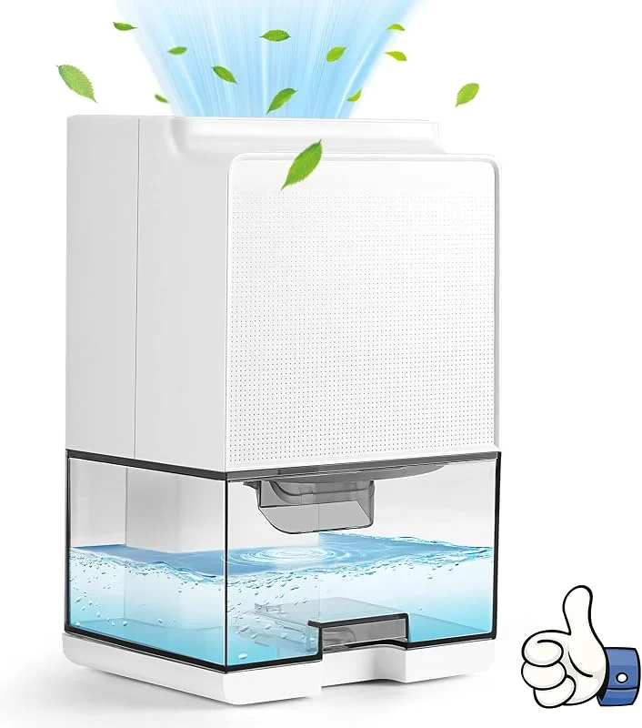 Luftentfeuchter für Zuhause, 1L Raumentfeuchter Luftentfeuchter Leise Dehumidifier Mit Abschaltung Farbiges LED Licht für Wohnung Schlafzimmer Badezimmer Keller, Elektrischer & Kleiner Luftentfeuchter — Luftbefeuchter