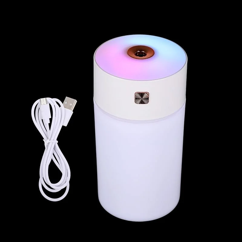 USB Luftbefeuchter 300ml mit 2 Stufen Weiß für Auto und Zuhause