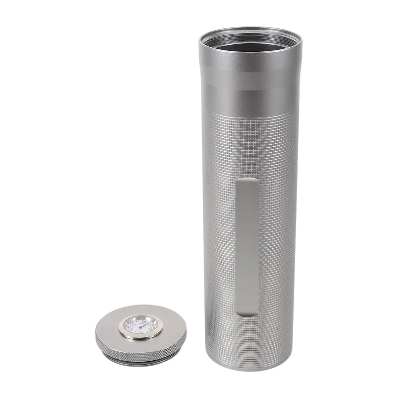Zigarren Humidor aus Metall mit Hygrometer für Reisen und Zuhause — Luftbefeuchter
