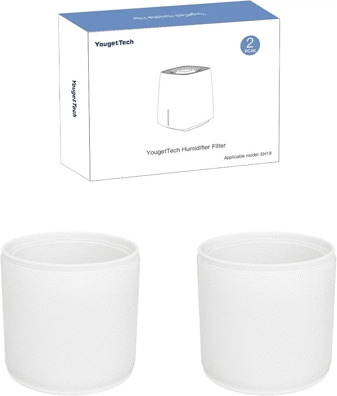 YougetTech Standard Filter 2er-Pack, kompatibel mit EH18 — Luftbefeuchter