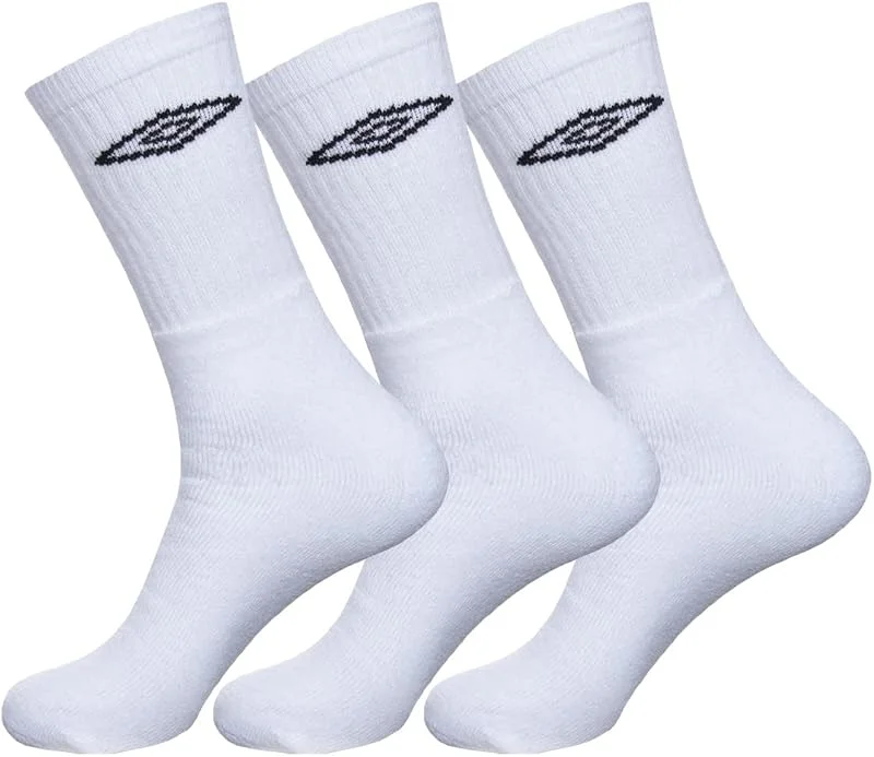 Umbro Socks Mid-high - 3 pack - Terry sole - Team sports - Epaisse - Coton — Heizkleidung