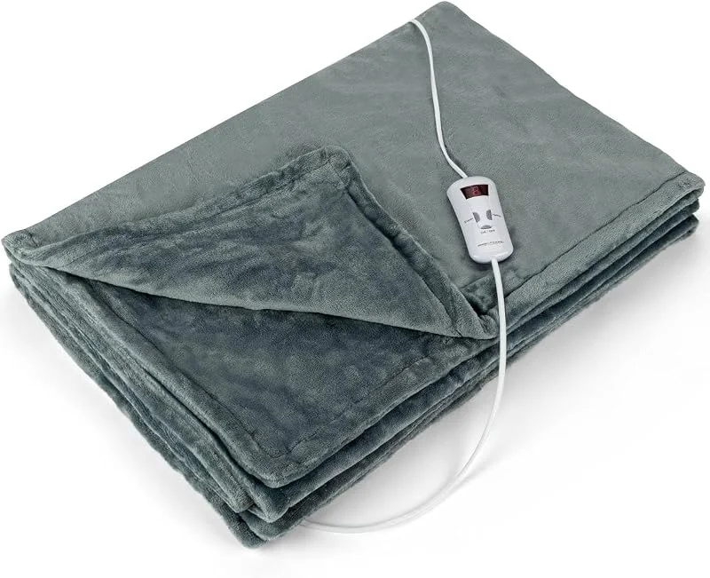 ProfiCare PC-WZD 3061 elektrische Wärmedecke, Kuscheldecke, Heizdecke für langanhaltende und gleichmäßig flauschige Wärme (flauschig und hautsympathisch), einstellbarer Timer — Heizung Warmepumpe