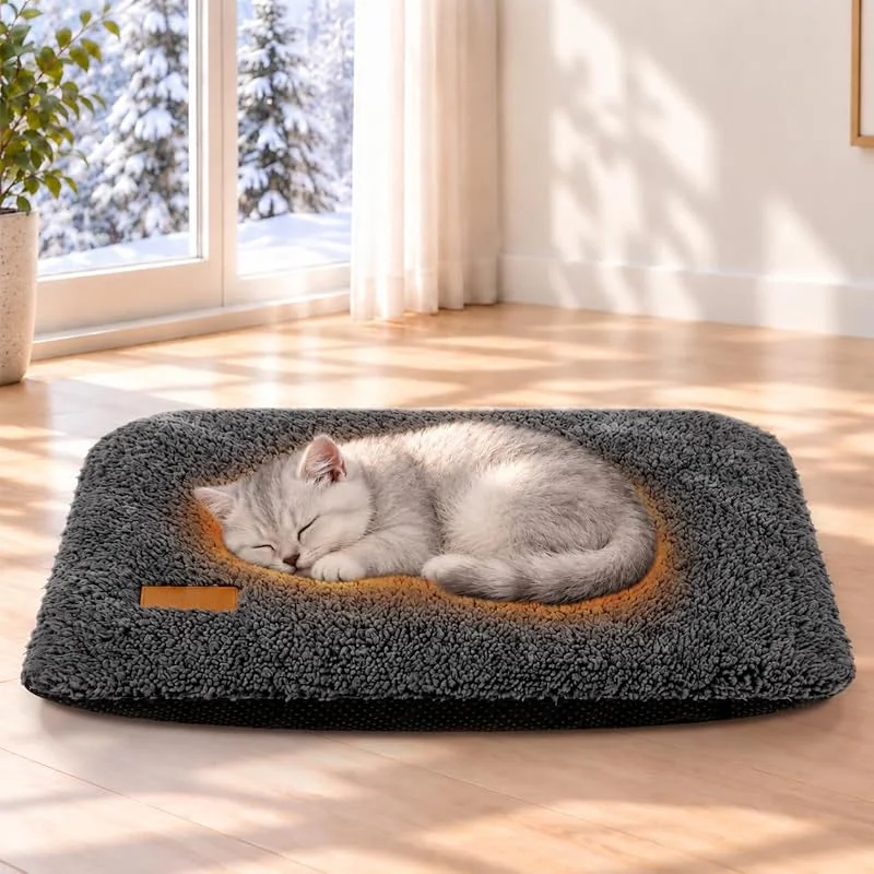 Selbstwärmende Katzendecke, Selbstheizende Decke für Katzen & Hunde 50x40cm — Heizung Warmepumpe