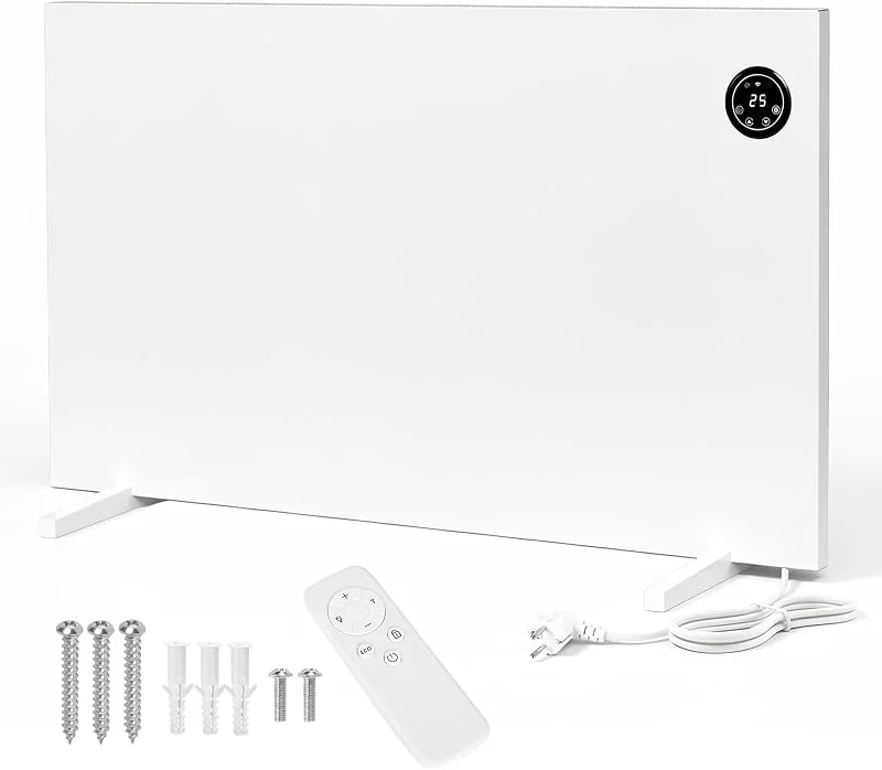 Infrarotheizung 750W mit Thermostat und Fernbedienung, Bis 20 m² — Heizung Warmepumpe
