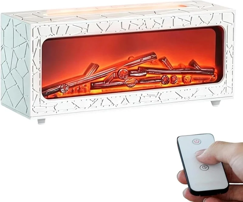 Kaminöl-Diffuser Realistische Flamme 250 ml Wassertank Duftmaschine mit — Luftbefeuchter