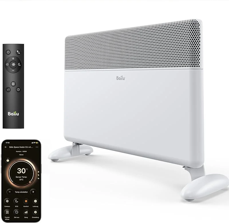 Ballu 2000W WLAN Elektroheizung Konvektor Heizung Wandmontage & Standgerät — Heizung Warmepumpe