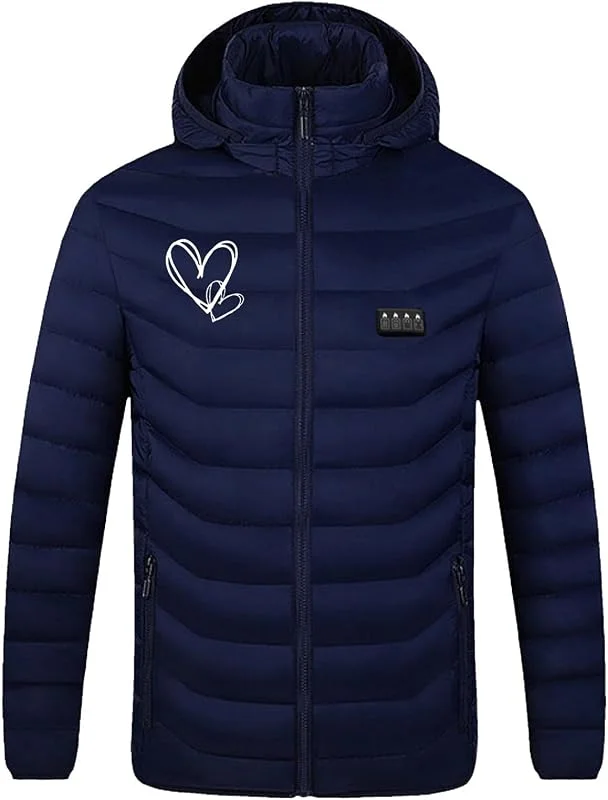Beheizbare Jacke Herren Damen Heizjacke Jacke mit 21 Heizzonen 4-Control-Heizjacke Heizung USB Elektrische Beheizte Jacke Winterjacke Beheizbare Jacke Weiche und Warme Beheizbare jacke Outdoor Casual — Heizkleidung