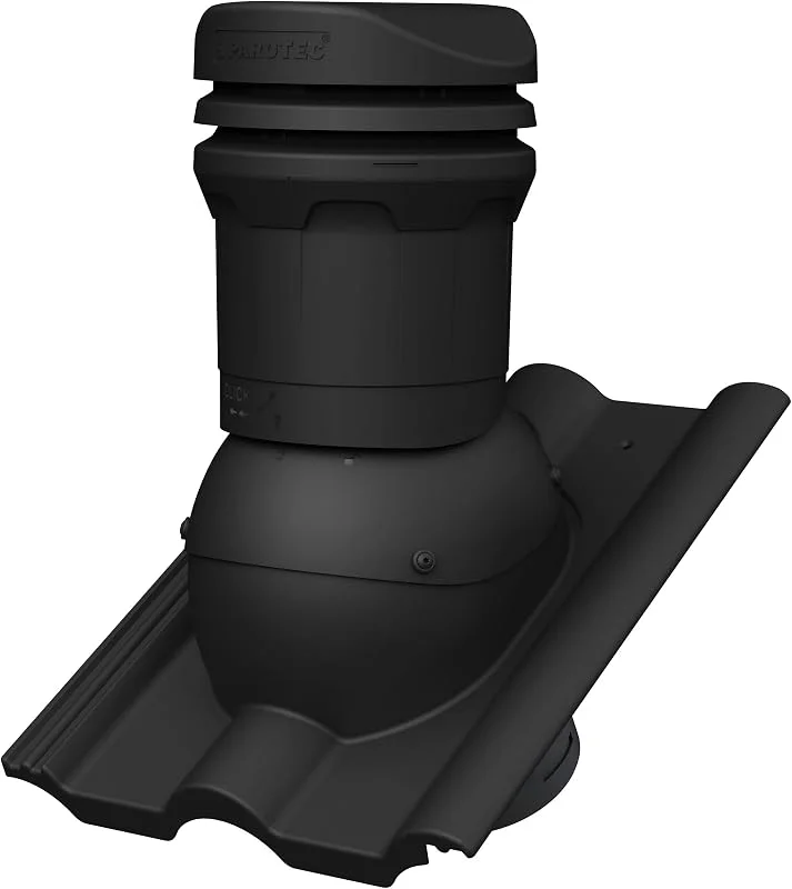 Parotec Entlüftungskamin DN 125 mm (niedrige 325 mm) für BRAAS FRANKFURTER — Heizung Warmepumpe