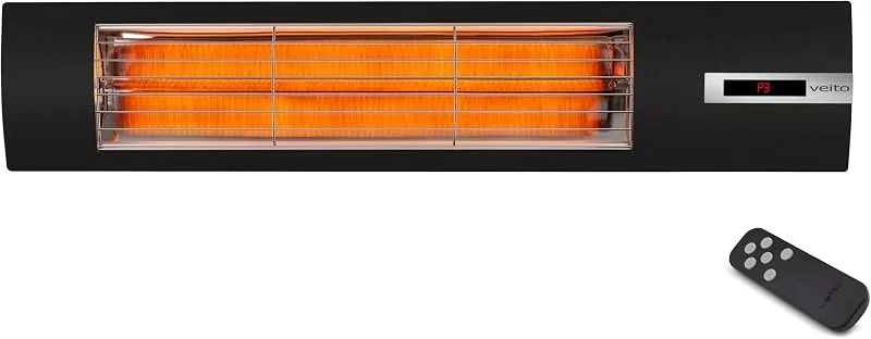 VEITO Space S Infrarot-Heizstrahler 2500W WLAN IP44 Edelstahl — Heizung Warmepumpe