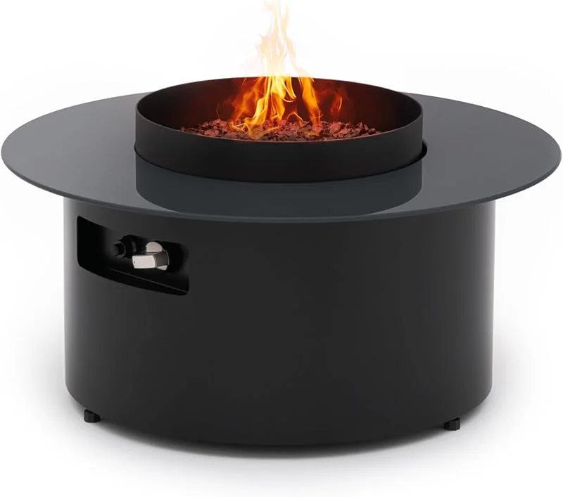 Planika Dot Gas Feuer Tisch - Feuerschalen für den Garten, Tischfeuer Outdoor, Terrassen Heizstrahler, mit Funktionalem Design, Dauerhafter Keramikoberfläche, Einfacher Flammenregelung — Heizung Warmepumpe
