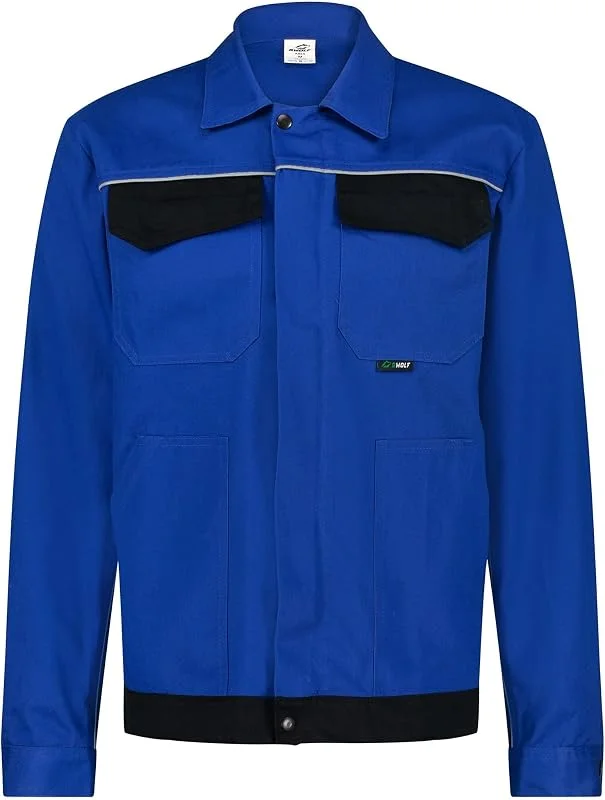 BWOLF ARES 100% Baumwolle Arbeitsjacke Männer Arbeitsjacke Herren Arbeitsjacke Bundjacke — Heizkleidung