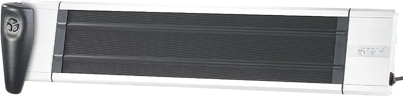 Semptec Urban Survival Technology Schwarzstrahler: IR-Dunkelheizstrahler RA-324, Timer & Fernbedienung, 2.400 Watt, IP55 (Heizung Infrarot, Heizstrahler mit Timer, Strahler) — Heizung Warmepumpe