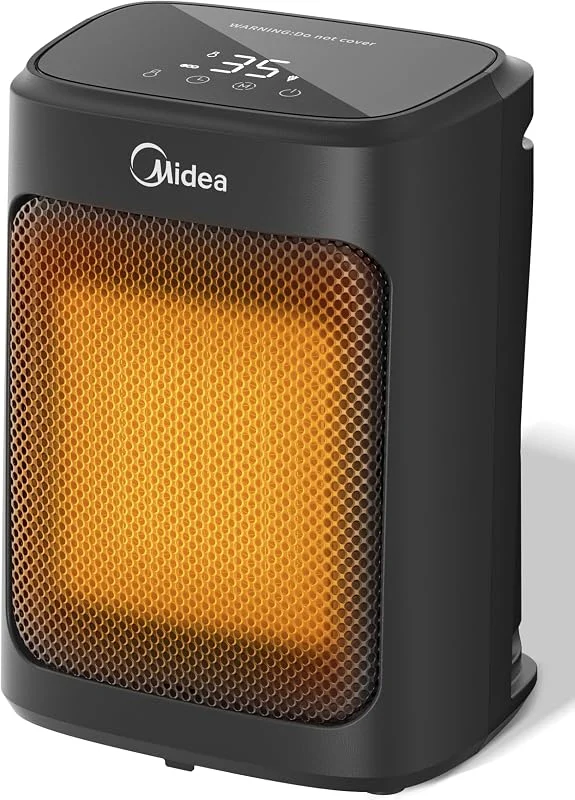 Midea NT20-20AR Keramikheizung, 2000W, PTC-Keramik, 22cm, Schwarz — Heizung Warmepumpe