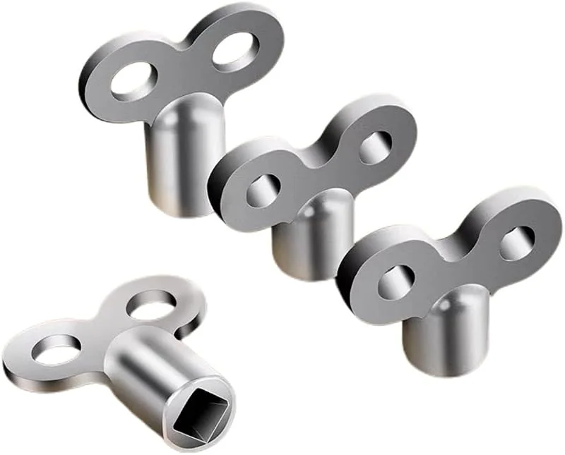 Generisch Entlüftungsschlüssel Heizkörper robust Universal Entlüfter für alle Heizungen, Heizkörper Entlüftungsschlüssel mit hochwertiger Zink radiator key heating Heizung entlüften Schlüssel 3 Stück — Heizung Warmepumpe