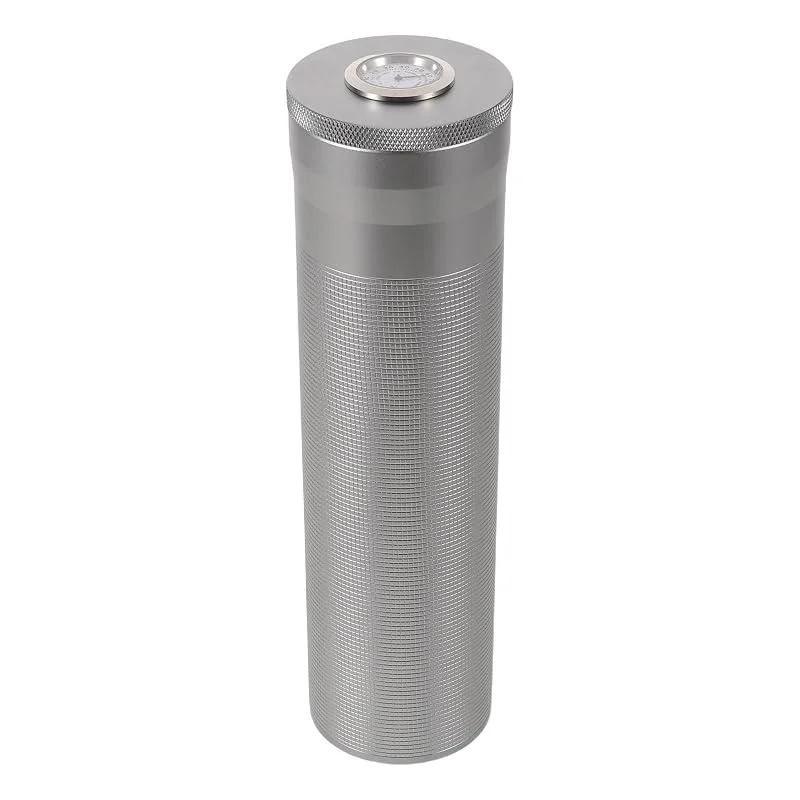 Metall Zigarren Humidor mit Hygrometer, Reisebox für 4-6 Zigarren — Luftbefeuchter
