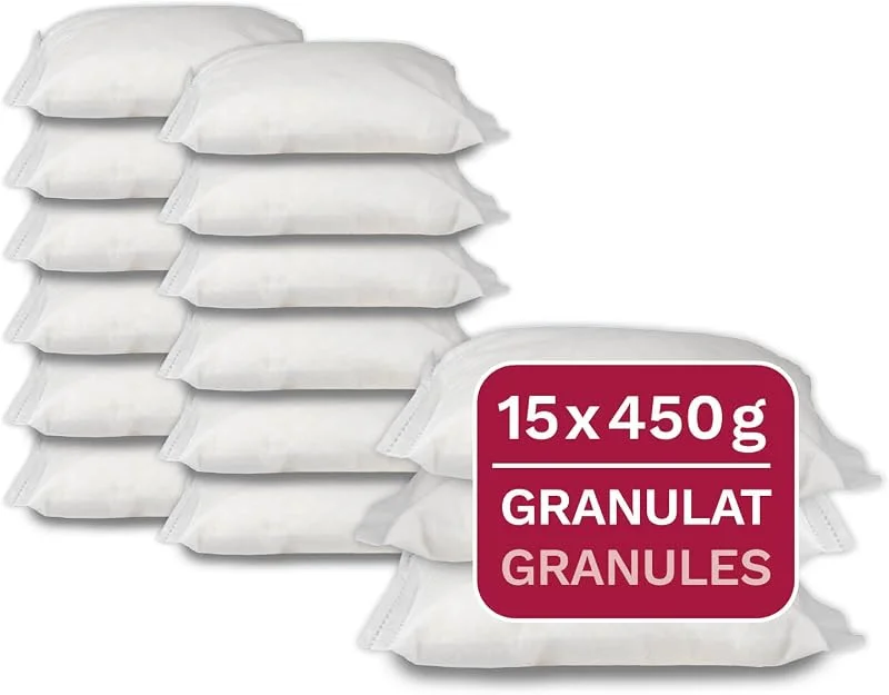 15 x 450 g Universal Luftentfeuchter Nachfüllpack Granulat — Luftbefeuchter
