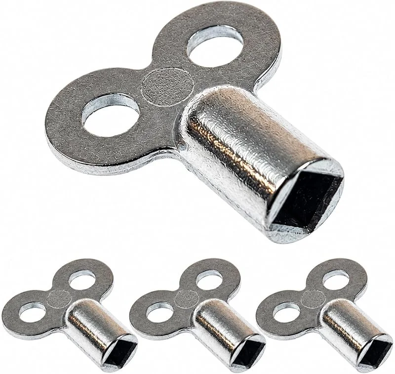 evanell°® Heizkörper Entlüftungsschlüssel 5 mm – Heizungsentlüftungsschlüssel Vierkantschlüssel – Universal für Heizkörper – Robust & Langlebig – 4 Stück — Heizung Warmepumpe