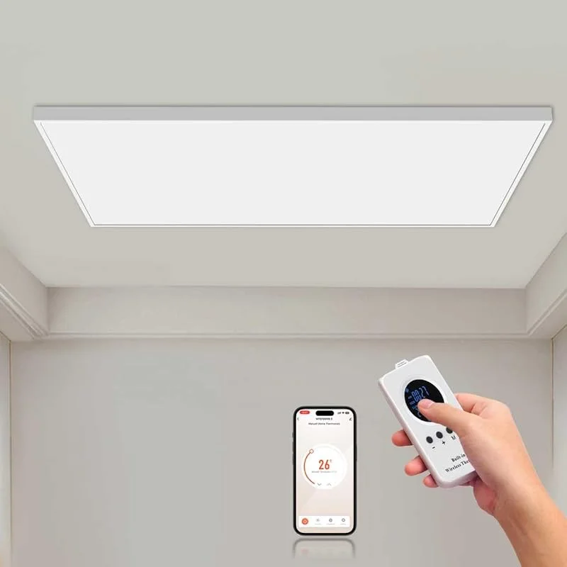 Infrarotheizung Deckenmontage 1000W Smart Steuerung mit Thermostat — Heizung Warmepumpe