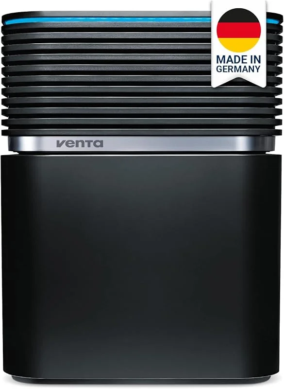 Venta Luftbefeuchter LW74 WiFi, leise 27 dB(A), energieeffizient 11 Watt, hygienische Kaltverdunstung ohne Filter, großer 9 l-Tank, patentierte Hygienedisk, bis 90 m², App-Steuerung