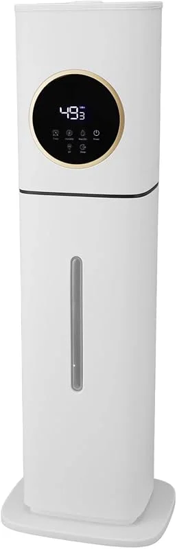 Leiser 8-Liter-Luftbefeuchter, Extra Großes Fassungsvermögen, von Oben Befüllbarer Wasserbehälter, Intelligente Luftfeuchtigkeitsregelung, Aromatherapie und Schlafmodus für