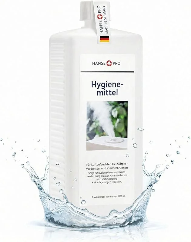 HANSE PRO Hygienemittel, 1 x 1000 ml - Konservierungs-Mittel für Luftbefeuchter, Luftreiniger, Luftwäscher, Heizkörper-Verdunster, Zimmerbrunnen - hält Verdunstwasser hygienisch einwandfrei