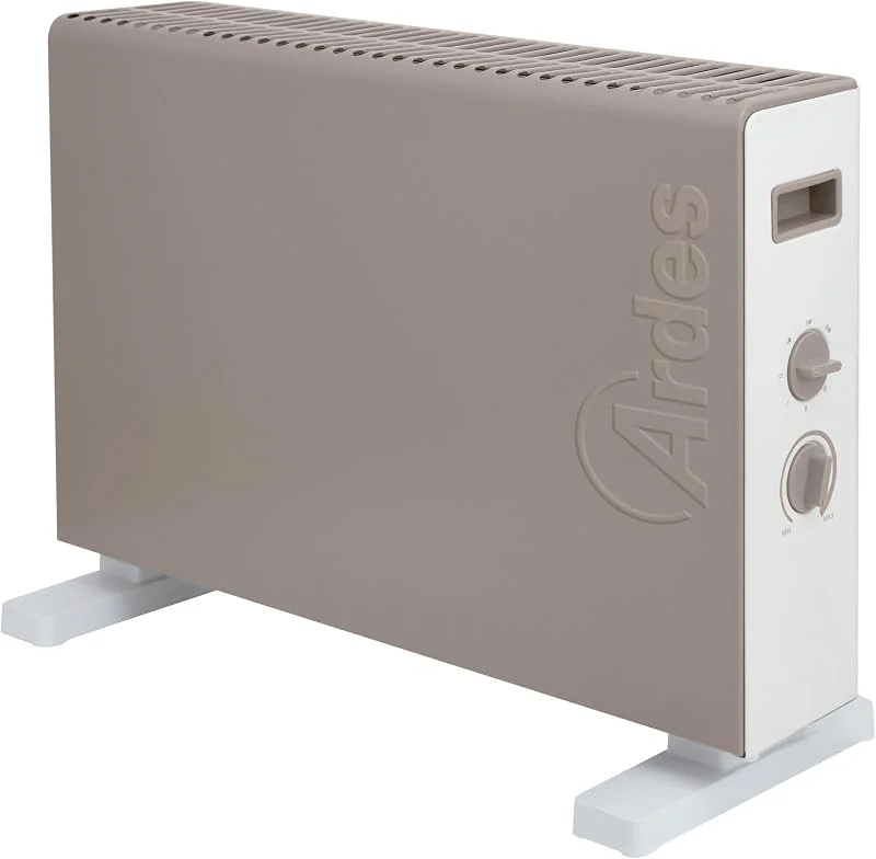 ARDES THOR T AR4C08T Elektrischer Konvektor 2000 W mit 3 Stufen 750, 1250, 2000 W, einstellbarem Thermostat und Turbofunktion für effiziente, energiesparende Beheizung von Wohnräumen — Heizung Warmepumpe