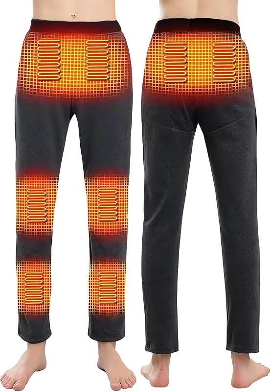 Beheizbare Thermo Hose, USB Beheizte Hose Herren mit 8 Heizzone — Heizkleidung