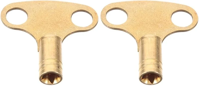 BESTonZON Entlüftungsschlüssel Gold Kupfer, 2 Stück, für Heizkörper — Heizung Warmepumpe