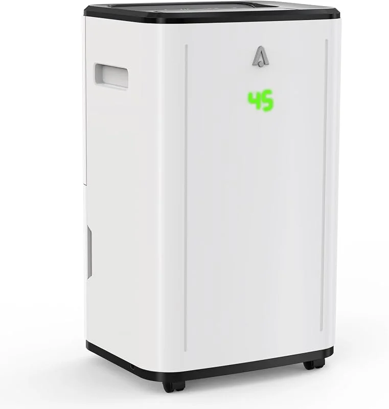 Garvee Intelligenter Luftentfeuchter, 30 l, Tag, für Zuhause und Büro, 6 l Tank, digitale Feuchtigkeitsanzeige, energiesparend und leise, Ablaufschlauch, ideal für große Räume, Badezimmer und — Luftbefeuchter