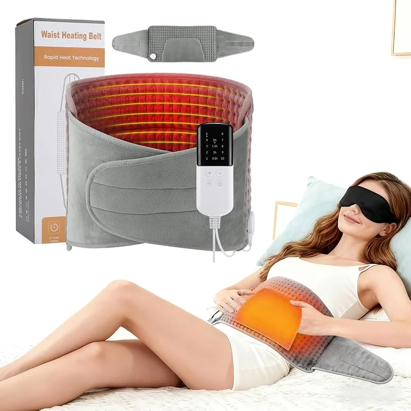 Elektrisches Wärmekissen für Rücken und Bauch, mit Abschaltautomatik, 10 Temperaturstufen von 38 bis 60 °C, 4 Timer von 0, 5 bis 2 Stunden, superweich und maschinenwaschbar — Heizung Warmepumpe