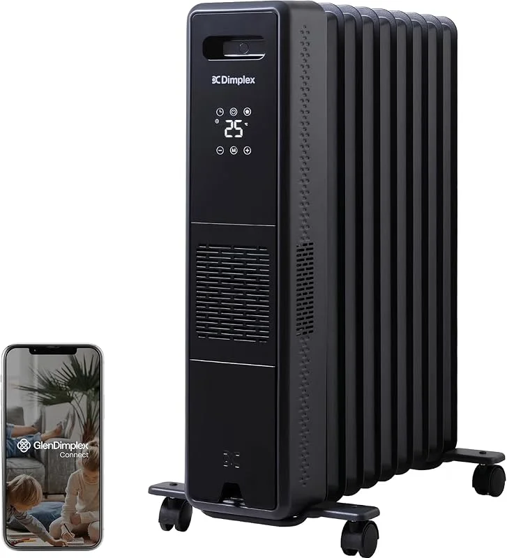 Dimplex ECO Edge Ölfreier Elektroheizkörper 2400W – WLAN-App, Turbo, 75 m³ — Heizung Warmepumpe