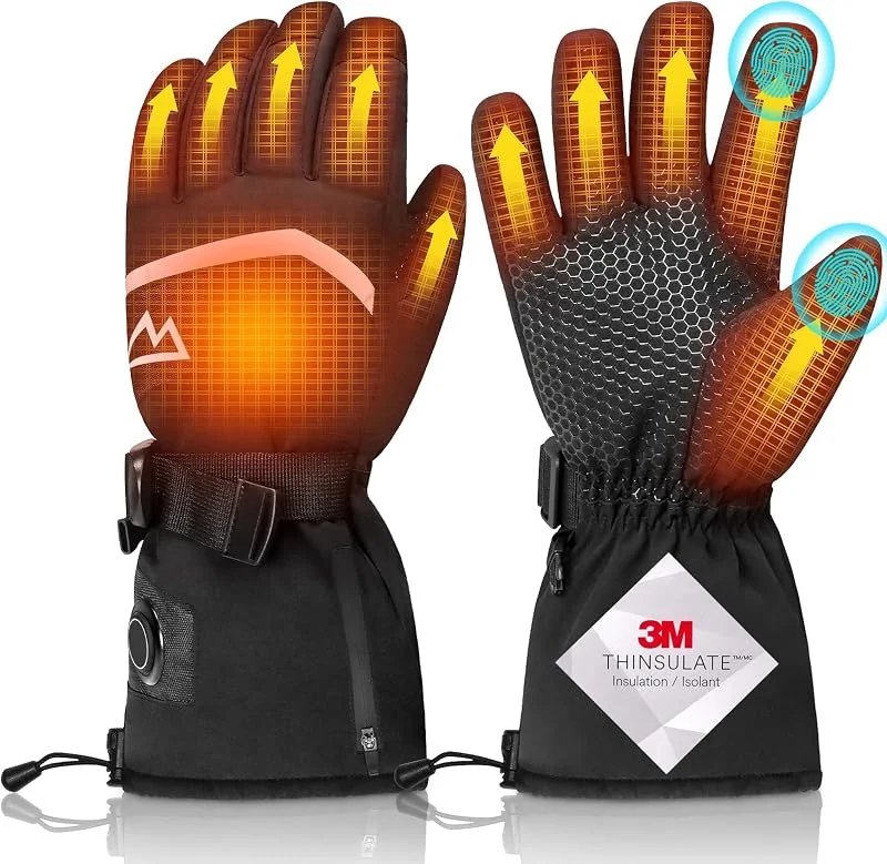 Loowoko Beheizbare Handschuhe mit akku 7.4v 3000mah × 2 XL — Heizkleidung