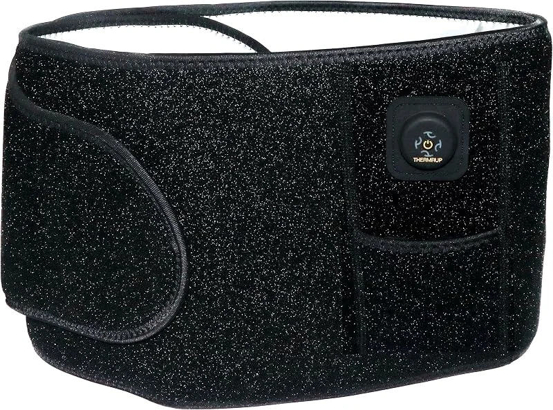 Thermrup Beheizbarer Ferninfrarot Bauchweggürtel Saunagürtel Waist Trainer mit 3 Temperaturstufen, Akku-, Netzbetrieb — Heizkleidung