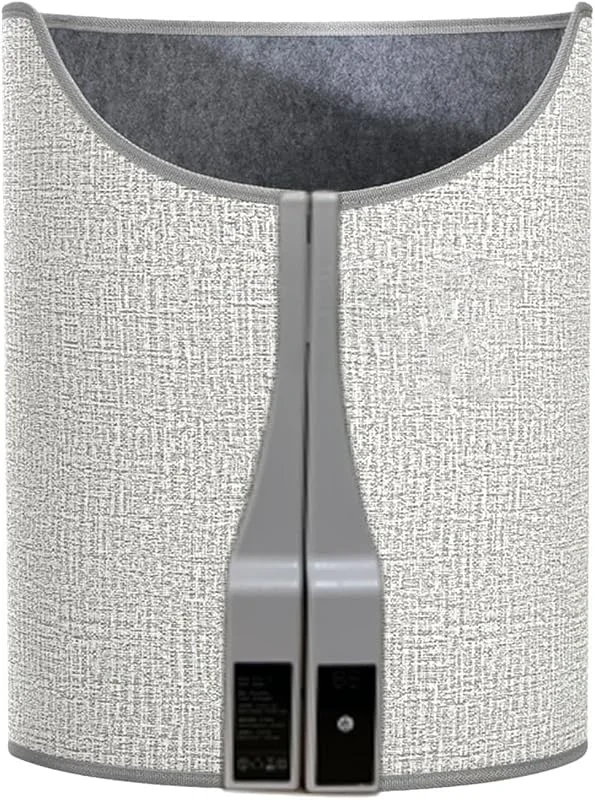 Tragbarer Beinwärmer mit weicher Decke für unter den Schreibtisch Bein- Fuß- Knieheizung kleiner Raumheizer Heizgerät für den Innenbereich bei überhitzten Füßen Beinen (Grey, 120x50cm) — Heizung Warmepumpe