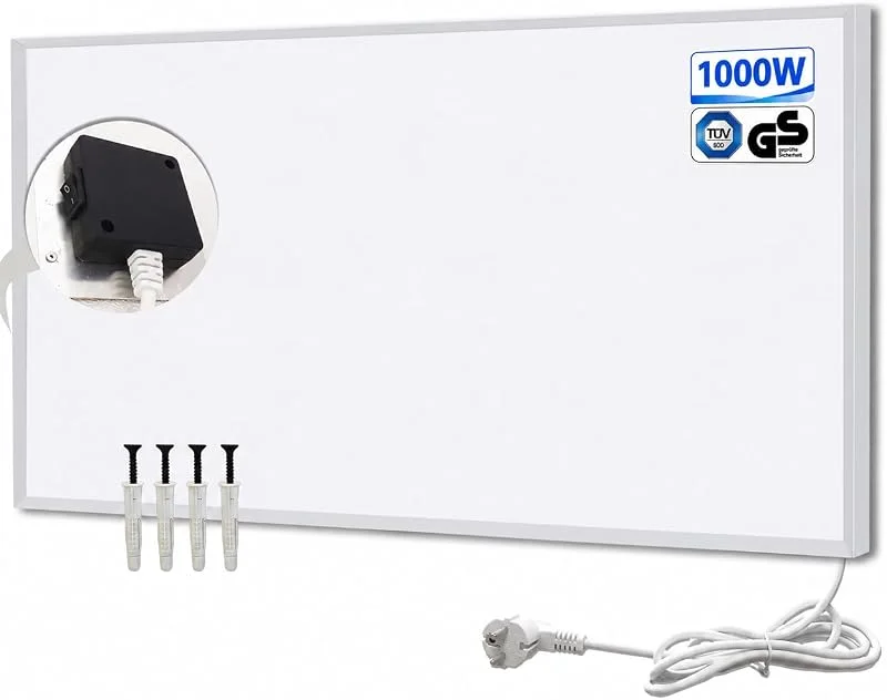 Infrarotheizung 1000W Elektroheizer, Infrarot Wandheizung — Heizung Warmepumpe