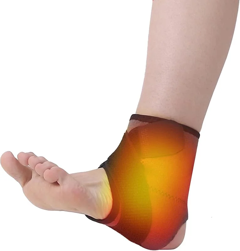 Knöchelwärmer mit Heizung und Vibration, drei Stufen der Intensitätseinstellung, elektrische Socken mit einstellbarer Fuß- und Knöchelthermische Unterstützung, Stromversorgung über USB — Heizkleidung