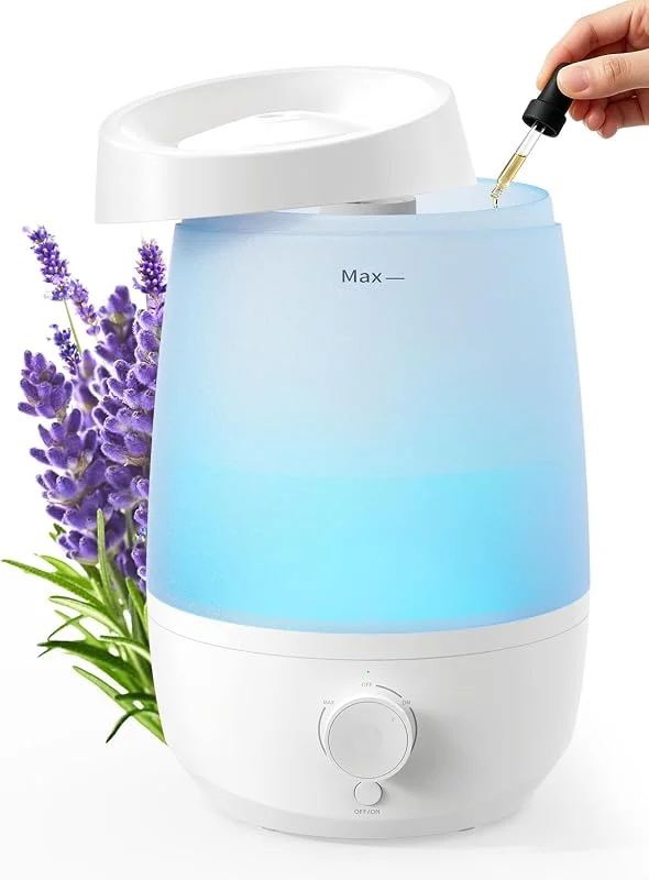 AROEVE 2, 5 L Top-Fill Luftbefeuchter Schlafzimmer, 25 Std. Laufzeit, 28dB