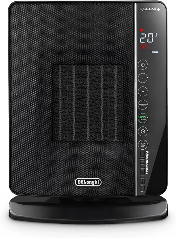 De'Longhi DCH7993ER.BC Heizer, 1 Liter, Schwarz, 25x18x37 — Heizung Warmepumpe