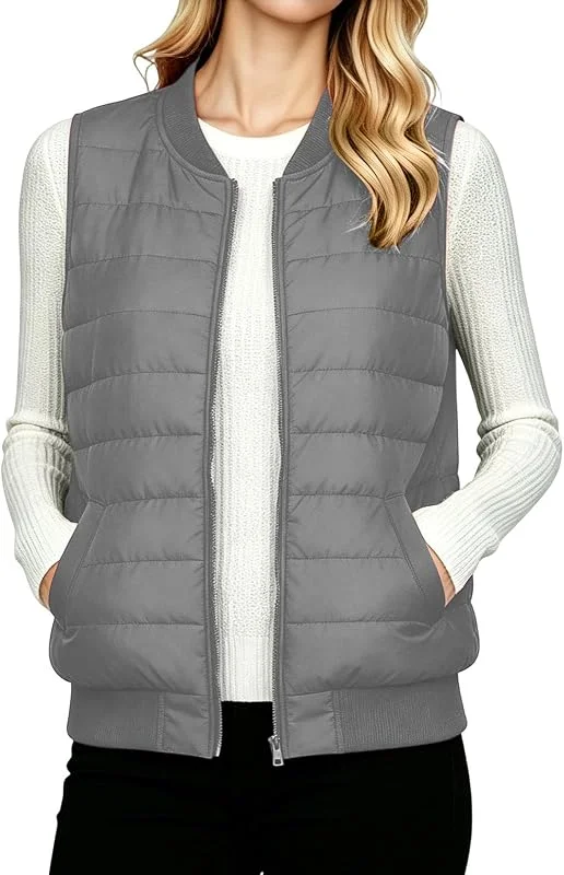 Weste für Damen Leichte Steppweste Ärmellose Jacke Warm Winterjacke — Heizkleidung