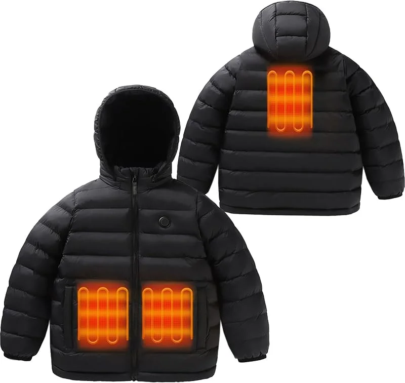 Beheizbare Jacke Jungen Mädchen, Schnelles Aufheizen Heizjacke Steppjacke — Heizkleidung
