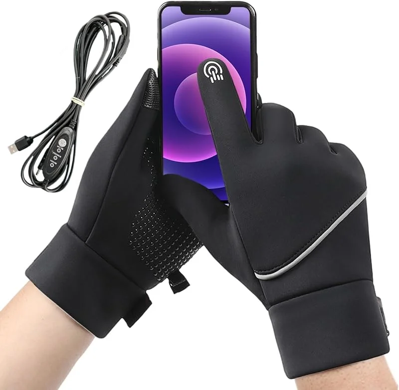 Generisch Fahrrad Heizhandschuhe Winddichte Touchscreen-Fäustlinge Mit 3 — Heizkleidung