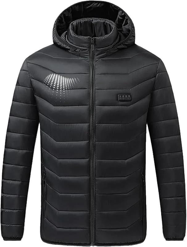 Beheizbare Jacke Damen Herren, Heizjacke mit 21 Heizzone, Eletriksche Beheizbare Weste mit USB, Elektrische, für Skifahren, Motorradfahren, Outdoor Casual Pullover Weiche und Warme Beheizbare jacke — Heizkleidung