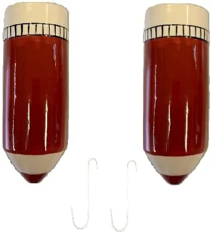 Luftbefeuchter 2er Set Keramik Luftbefeuchter Bleistift Rot Bordeaux, für Kinderzimmer, zur Befestigung am Heizkörper, Wasserverdunster zur Befeuchtung der Raumluft