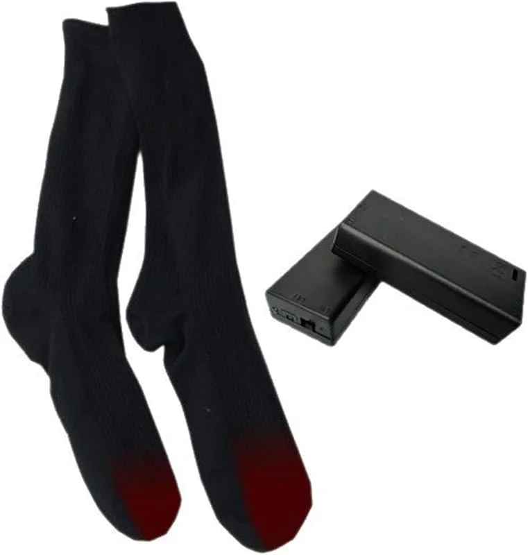 Beheizte Socken – bequem, waschbar, gleichmäßiger Heizwärmer, atmungsaktiv, beheizte Socke, für Skifahren, Snowboarden, Sportaktivitäten, Outdoor, Zuhause, Reisen, Familie, Freunde — Heizkleidung